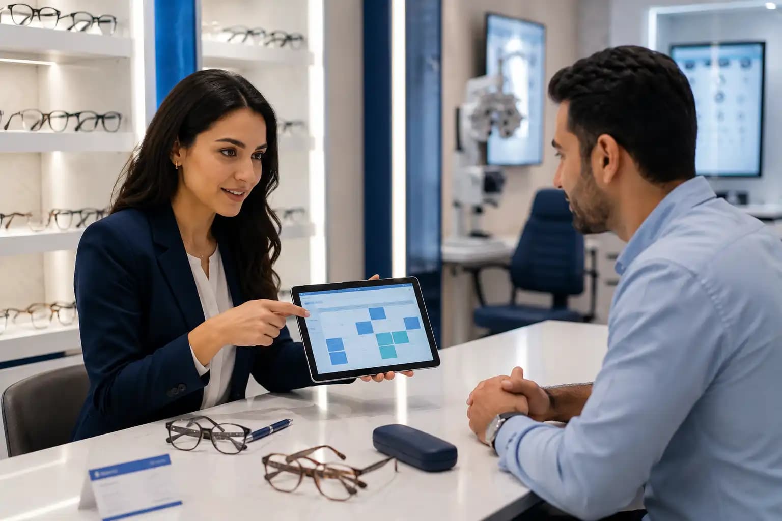 Appointment Scheduling for optical store software UAE