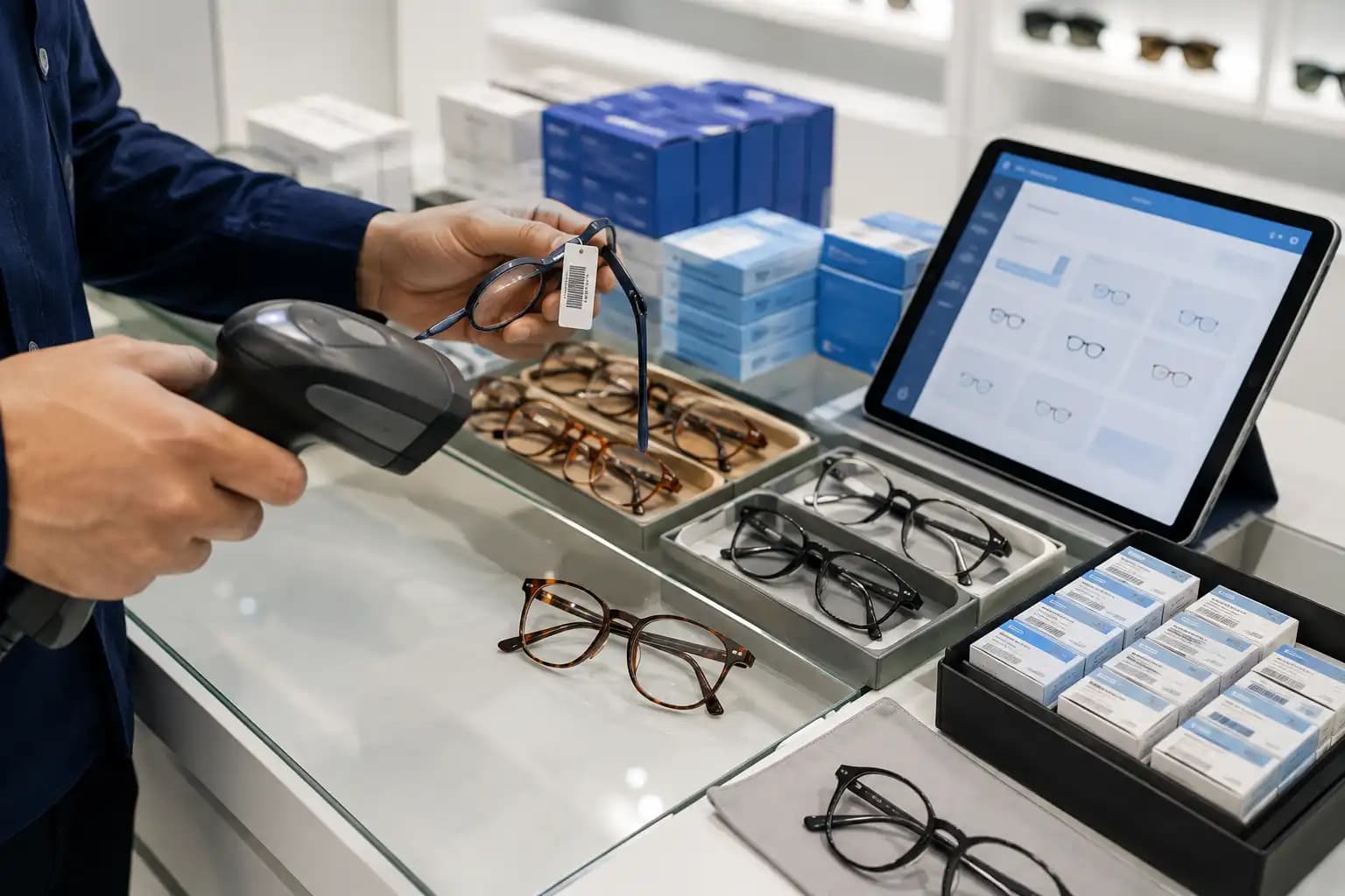 Barcode & Product Variants for optical store software UAE