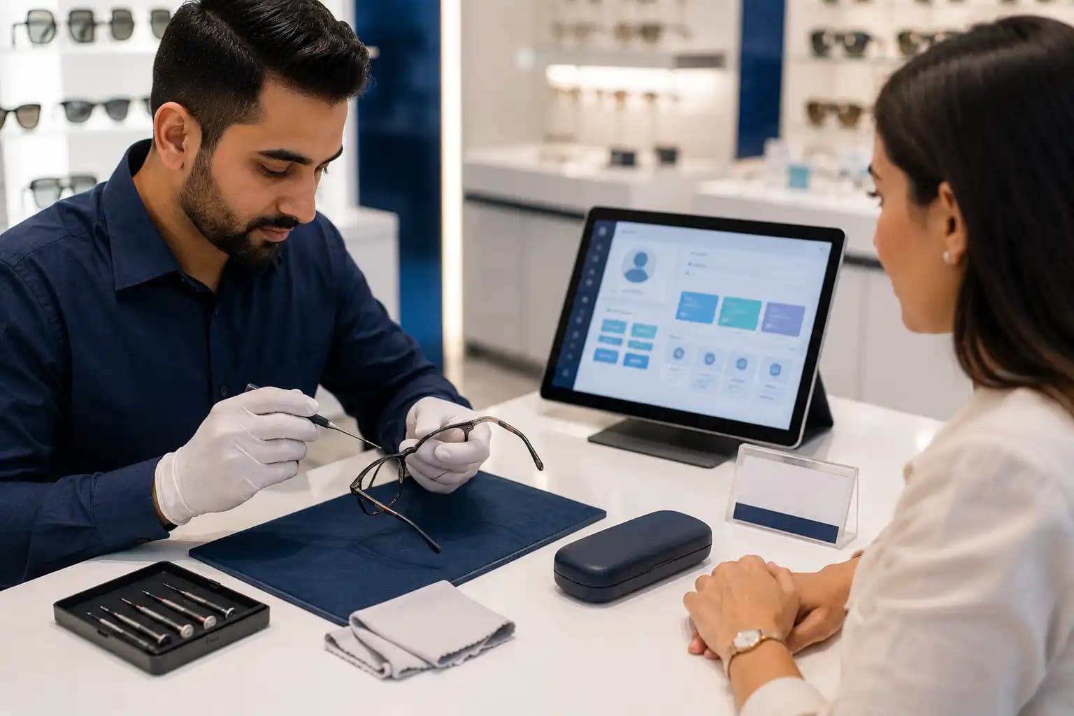 Insurance, Warranty & After-Sales for optical store software UAE