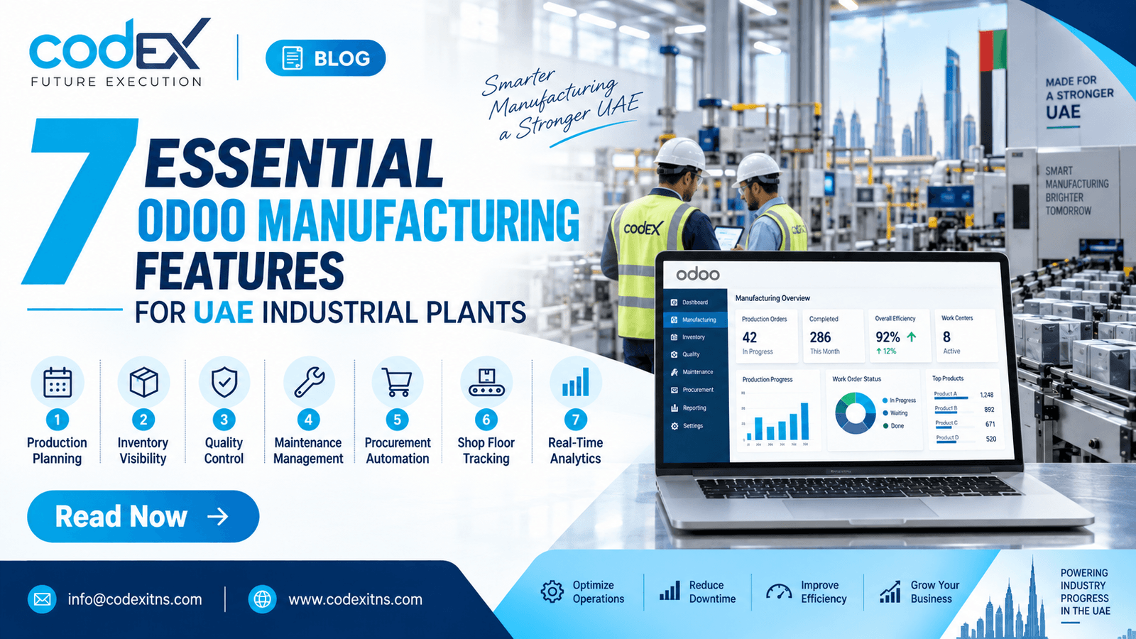 7 Essential Odoo Manufacturing Features for UAE Industrial Plants