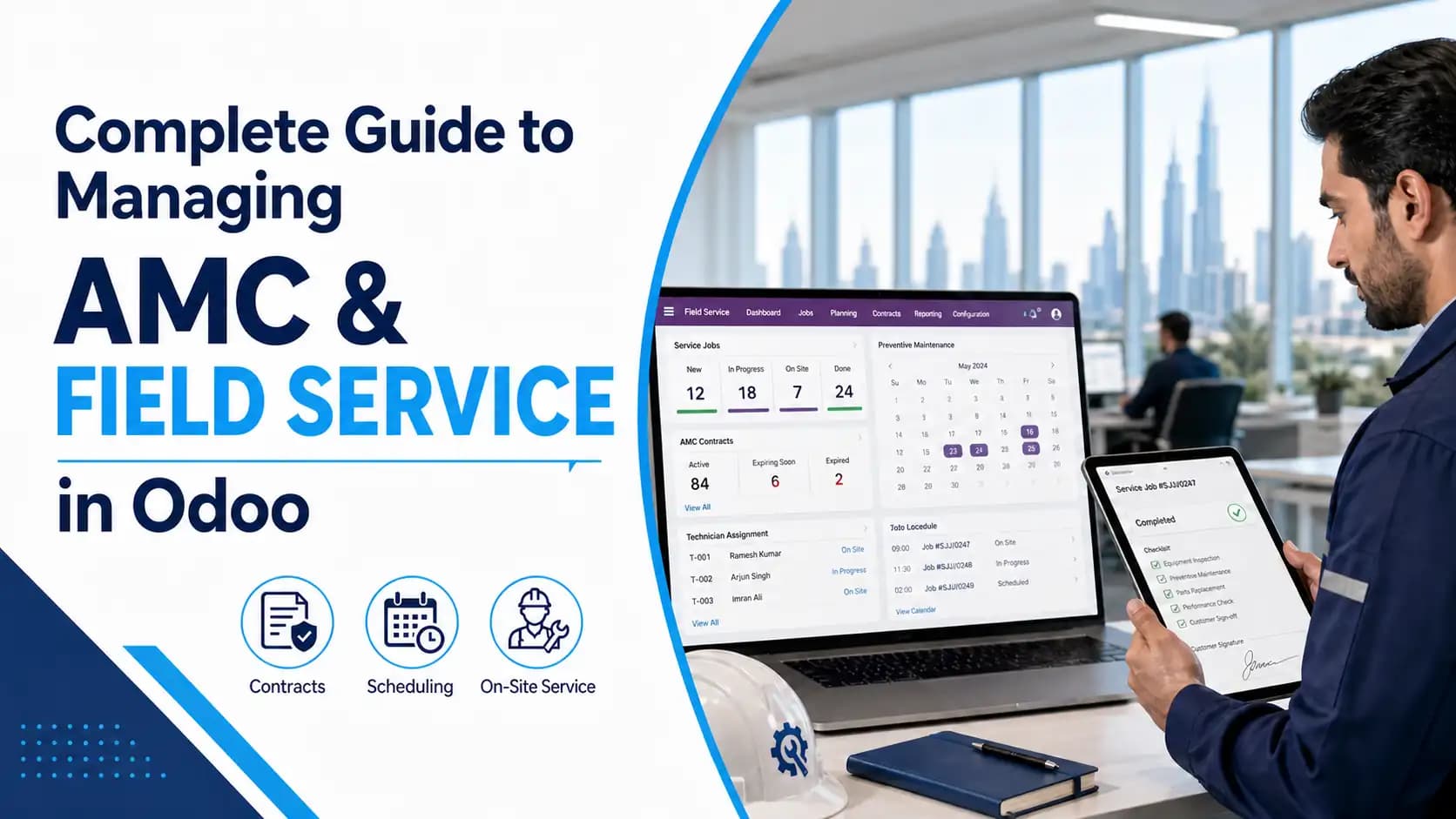 Complete Guide to Managing AMC and Field Service in Odoo