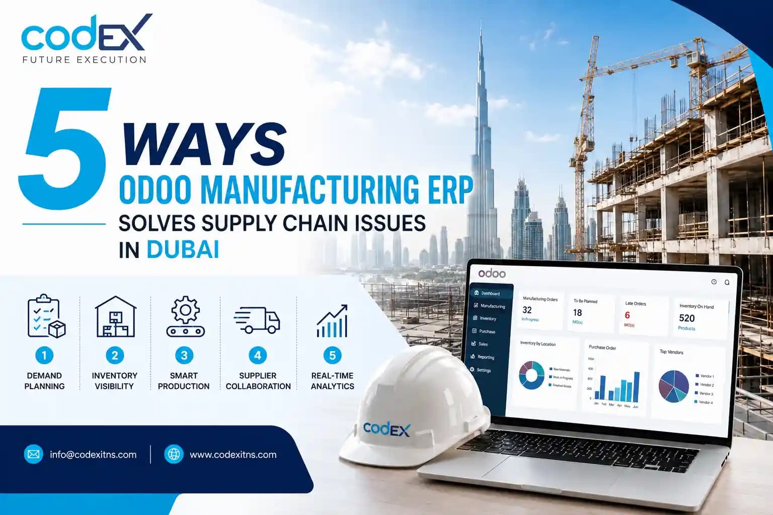 5 Ways Odoo Manufacturing ERP Solves Supply Chain Issues in Dubai