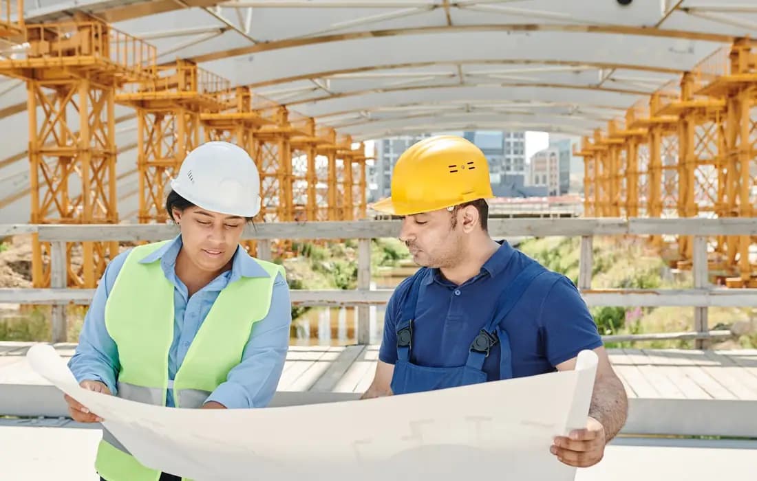 Construction project management overview connecting site procurement documents and finance in Odoo