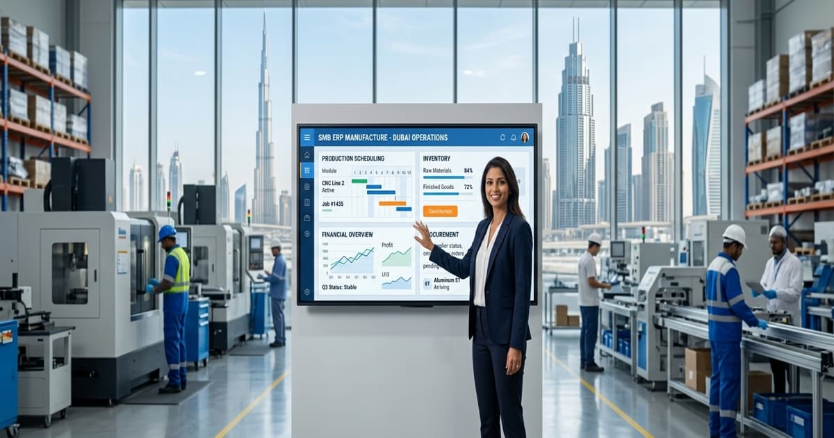 Manufacturing ERP Software Dubai for Small and Medium Businesses
